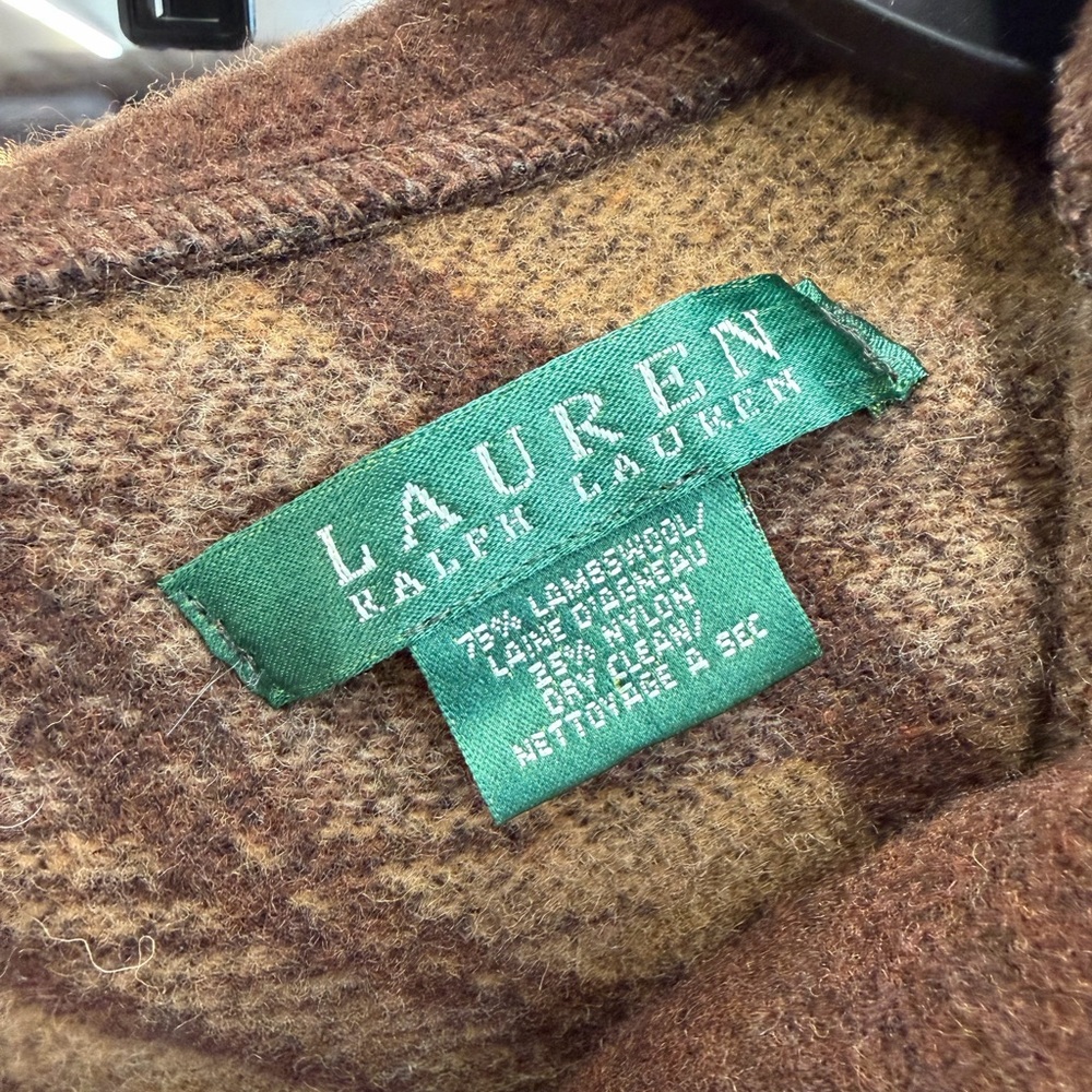 Vintage Ralph Lauren lambs Wool blend Poncho Native American Blanket, The Taylor - Picture 4 of 4